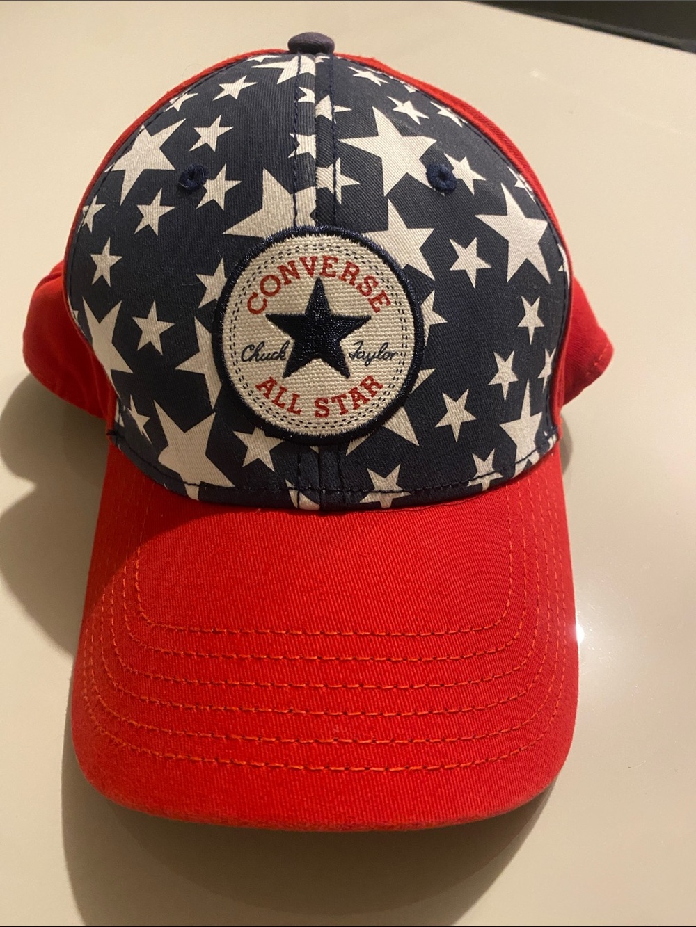 Vintage Unisex Converse Red & Navy Star Patch Baseball Cap